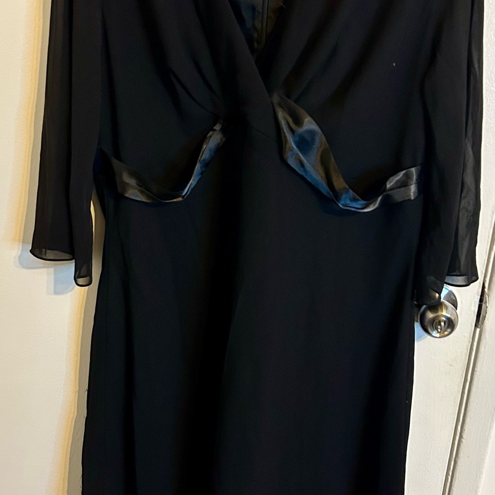 Jessica London Black Long Sleeve Dress